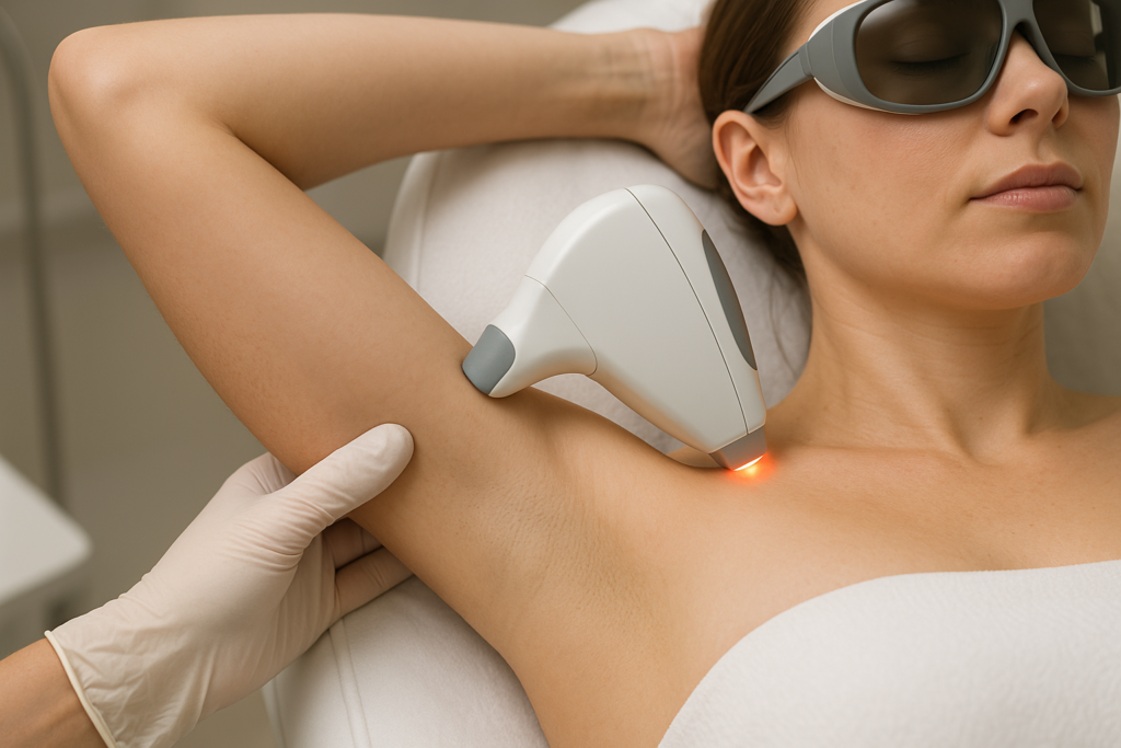 can laser hair removal lighten underarms